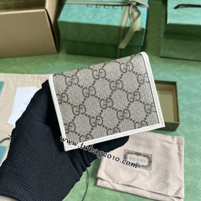 gucci專櫃2024新款原廠皮錢包 古馳Horsebit1955系列卡包 jcp1716